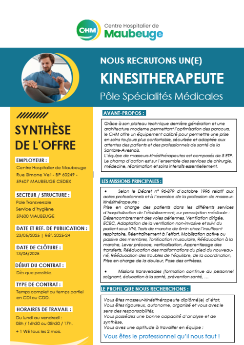 offre d\'emploi kinesitherapeute-1