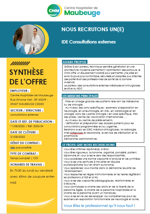 IDe consultations externes