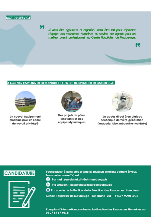 adjoint administratif - charge de formation contin