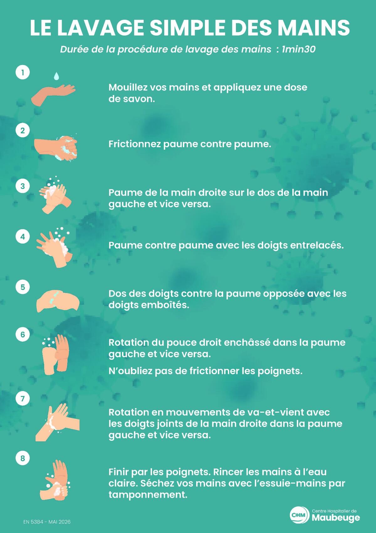 EN 5384 hygiene des mains - Point d'eau