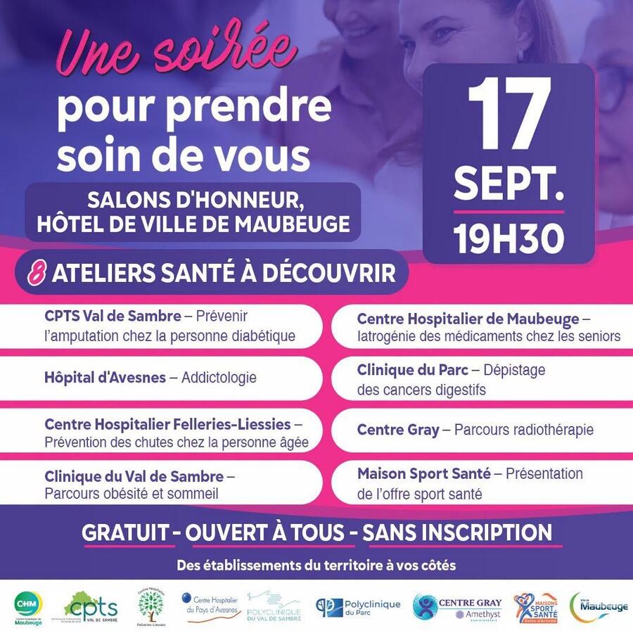 SOIREE SANTE HOPITAL DE MAUBEUGE